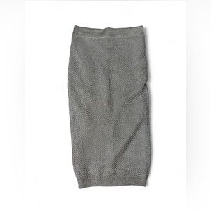 JLUXLABEL grey knit midi skirt Size M #knitwear #midi